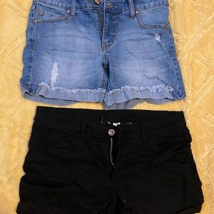 Women’s Jean Shorts- 2 pair